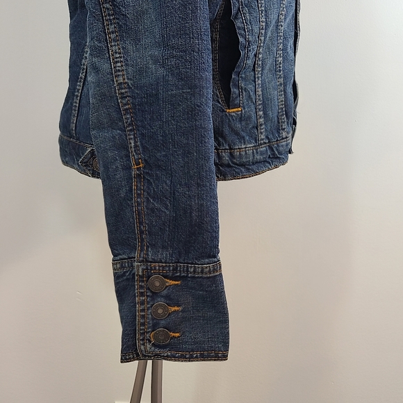 Vintage Red Engine Denim Sherpa Jacket - Picture 5 of 10